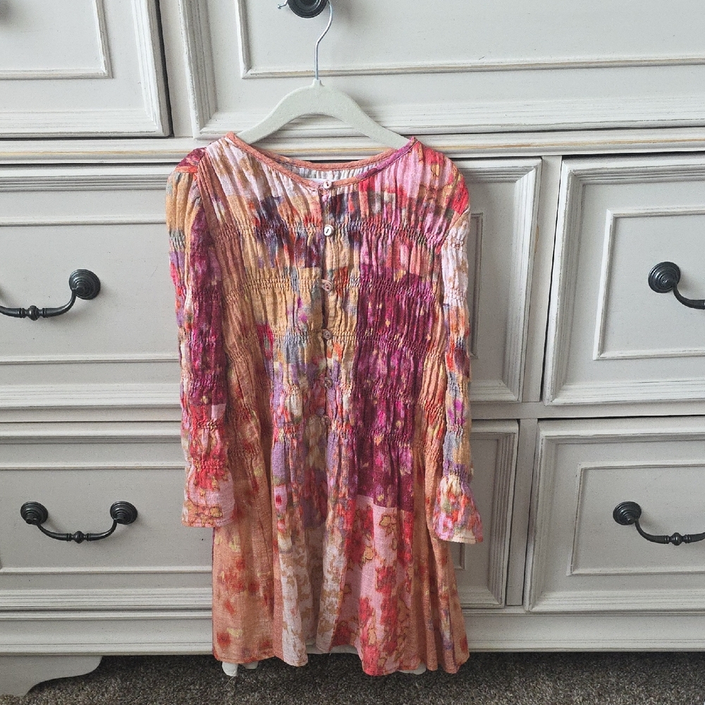 Zara Colorful Long Sleeve Girls Dress
